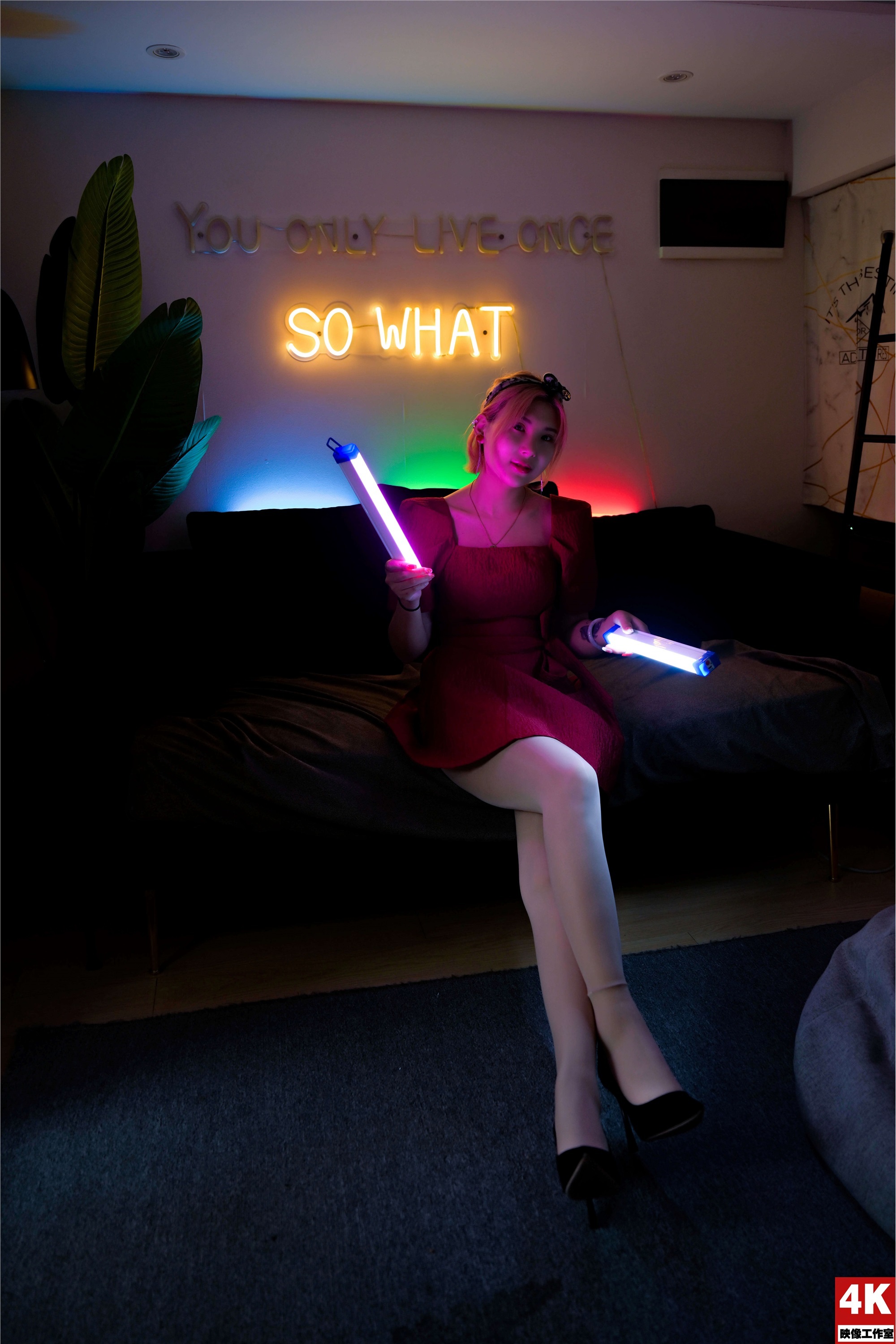 Ligui丽柜 2022.08.17 氛围灯下的肉丝 小發